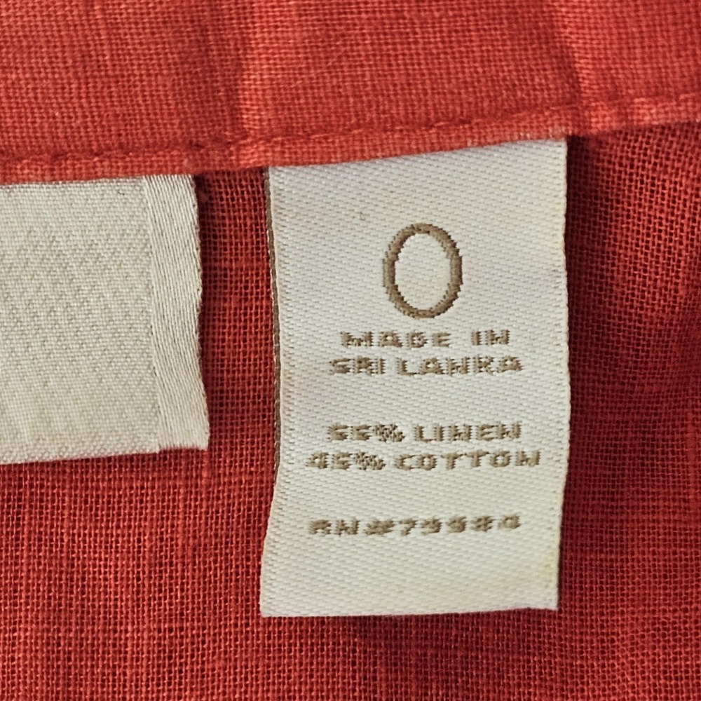 Chicos Shirt Womens Small Linen Roll Tab Sleeve Utility Pockets Button Front Top - Picture 9 of 9